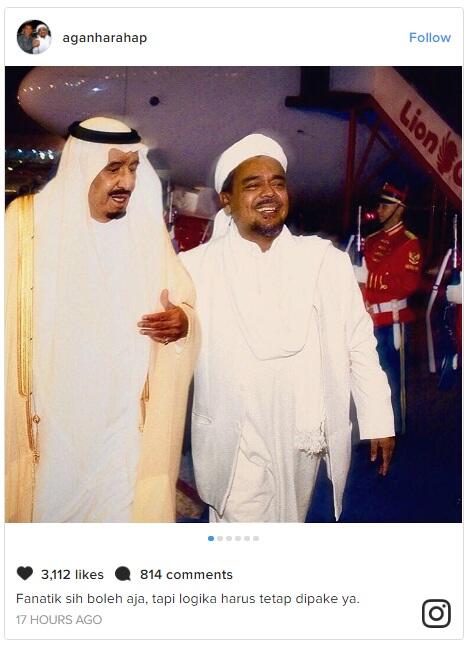 Heboh ! Beredar Foto Raja Salman Berjalan Akrab Bareng Habib Rizieq, Ternyata…