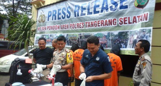 4 Spesialis Pembobol Mobil Dibekuk Polisi Pondok Aren