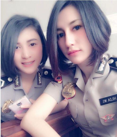 BENING!! Kenalkan Briptu Hilda, Cantiknya Bikin Netizen ‘Ngemis’ Diborgol