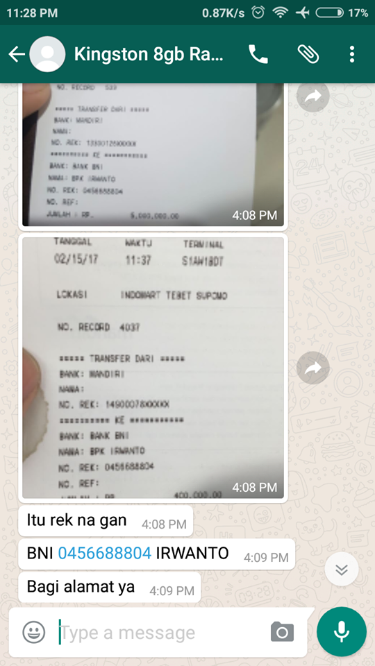 Komplotan Penipuan di OLX dan di web iklan ga jelas 