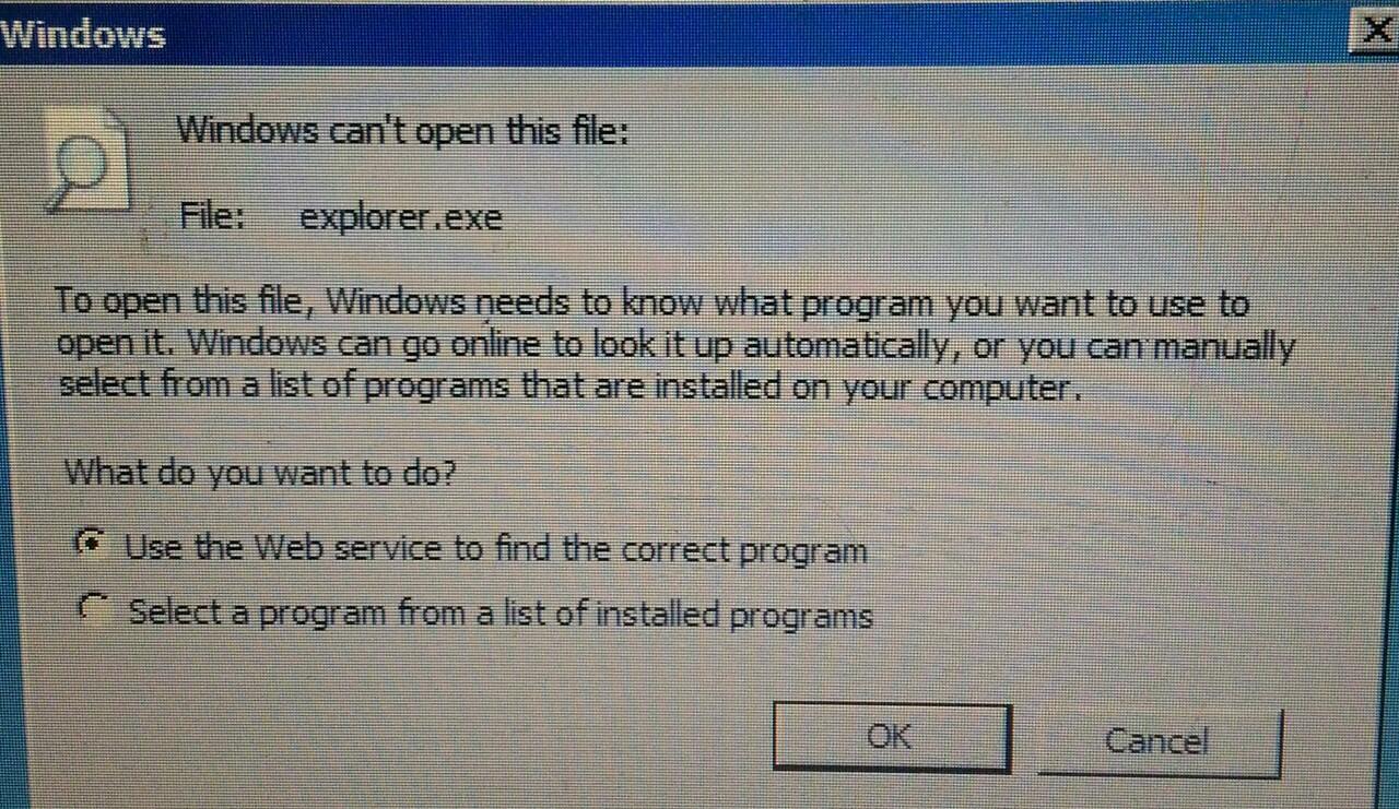 Tidak Bisa Buka Program.exe