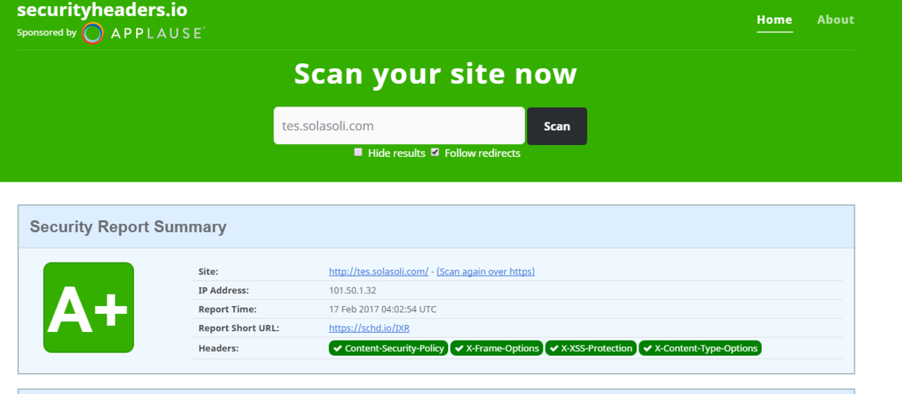 Security Header via htaccess