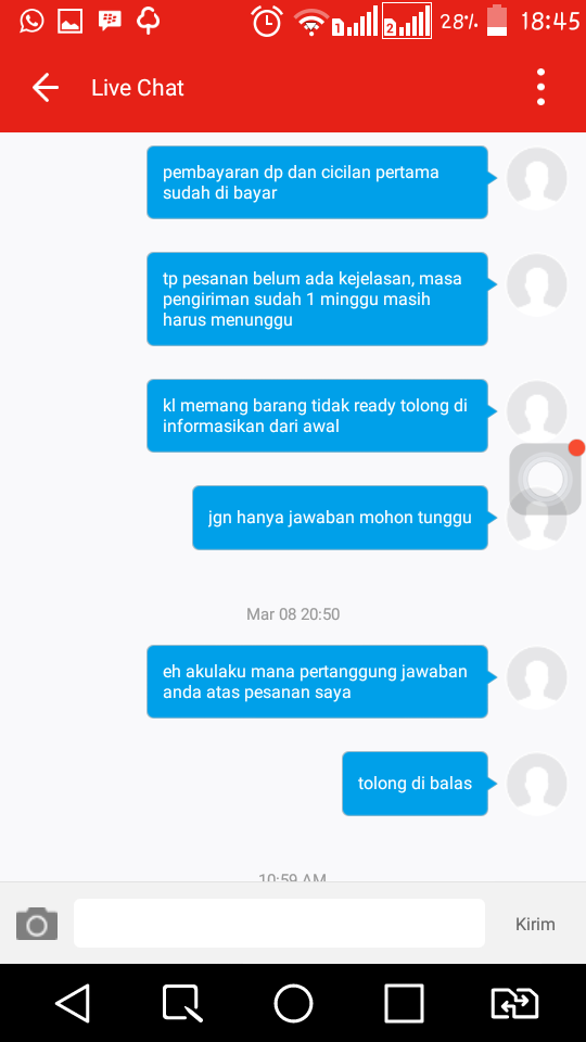 aplikasi AKULAKU si respon lambat