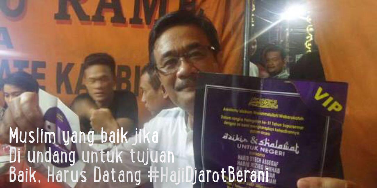 Penuhi Undangan Dibalas Cacian &amp; Makian #HajiDjarotBerani