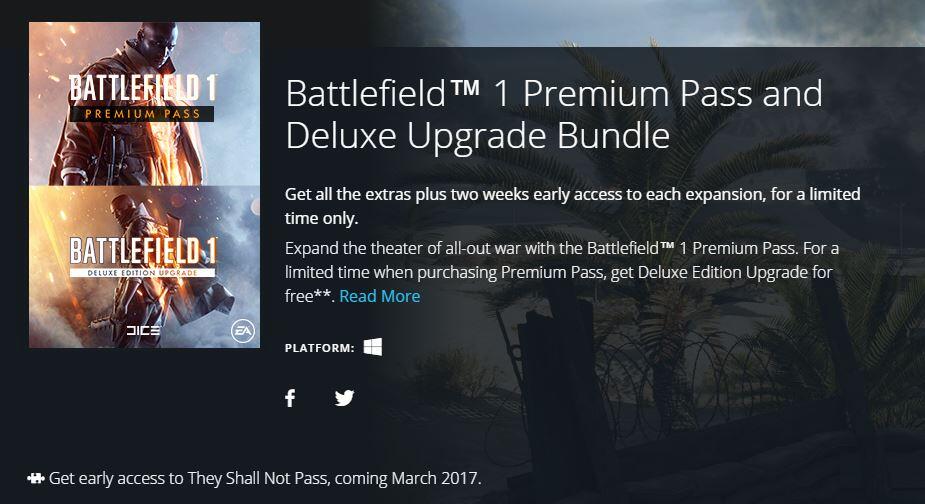 Thieves deluxe bundle upgrade. Battlefield 1 Premium Pass купить ключ.