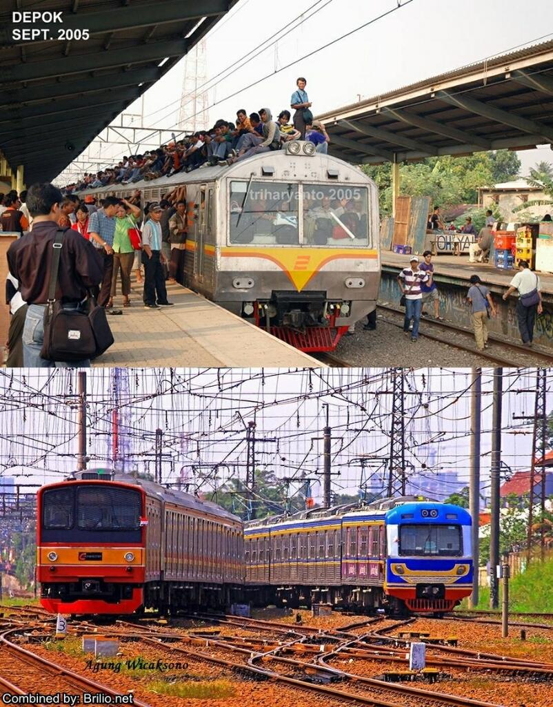 Amazing!!!! 8 Foto tunjukkan bagaimana drastisnya perubahan KRL dulu &amp; sekarang