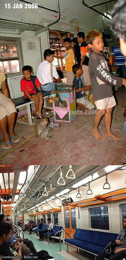 Amazing!!!! 8 Foto tunjukkan bagaimana drastisnya perubahan KRL dulu &amp; sekarang