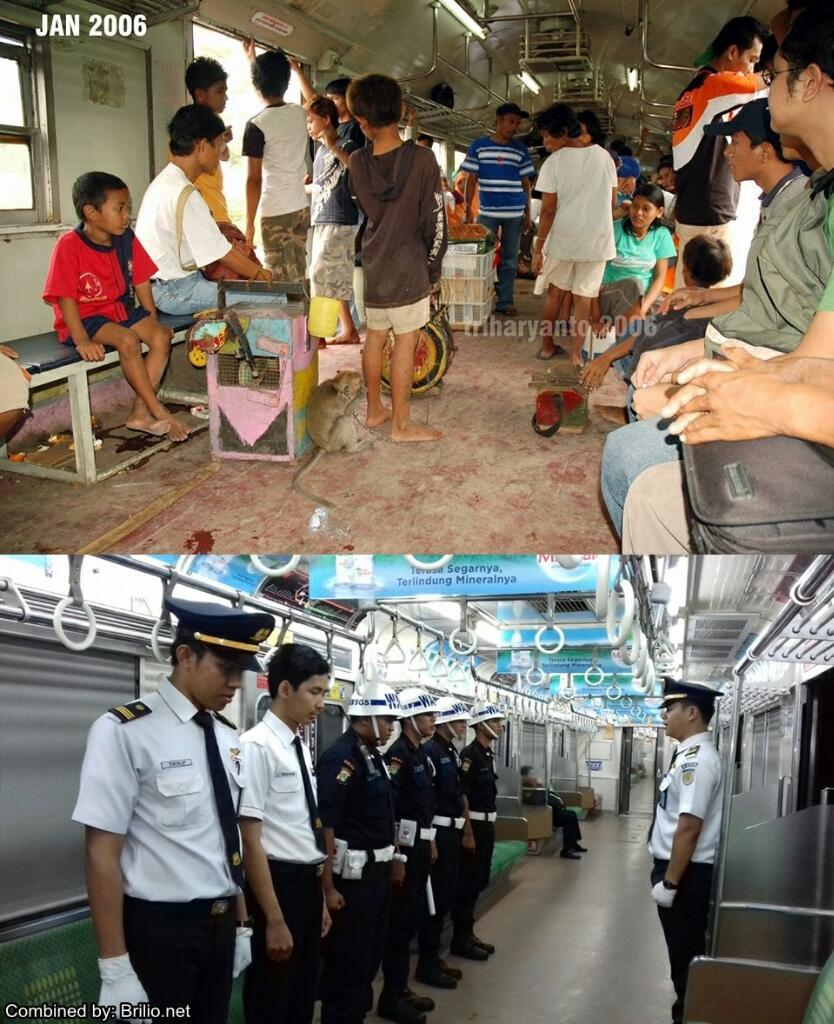 Amazing!!!! 8 Foto tunjukkan bagaimana drastisnya perubahan KRL dulu &amp; sekarang