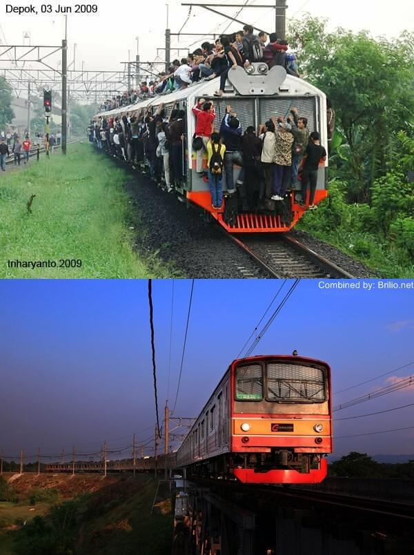 Amazing!!!! 8 Foto tunjukkan bagaimana drastisnya perubahan KRL dulu &amp; sekarang