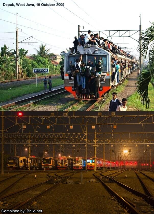 Amazing!!!! 8 Foto tunjukkan bagaimana drastisnya perubahan KRL dulu &amp; sekarang