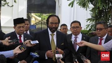 Suasana Cair Jokowi dengan Fadli-Fahri di Istana