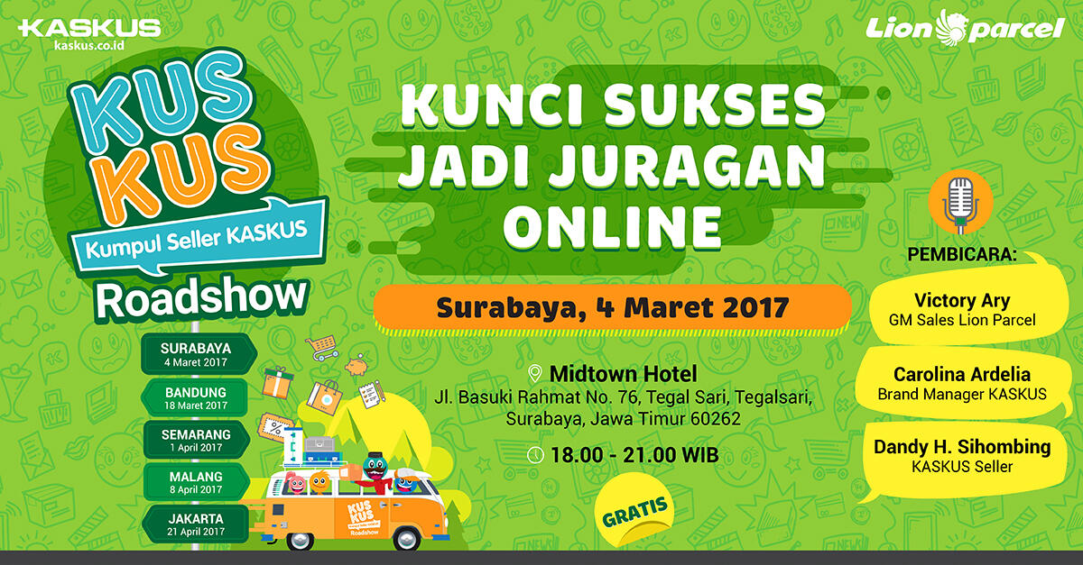 Keseruan KUSKUS Roadshow di Surabaya bersama Lion Parcel