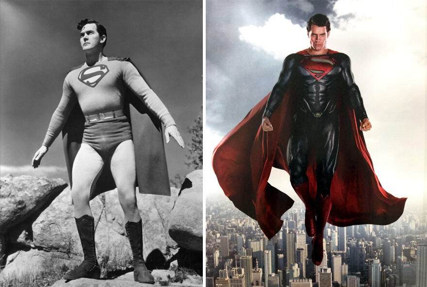 Bandingkan Gan Photo Superhero Dulu dan kini, Ayo Apa Bedanya?