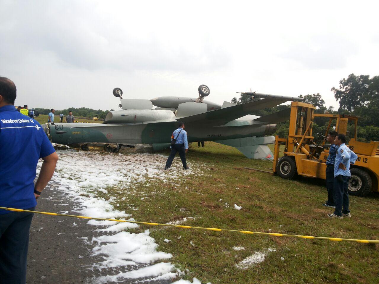F16 di Pekanbaru Alami Overrun karena Malfungsi Rem