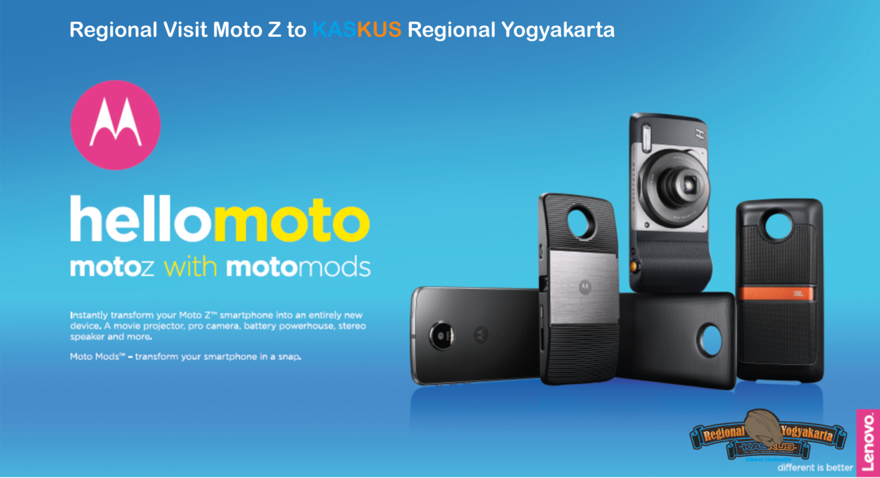 &#91;TC MOTO Z&#93;Moto Z to Yogyakarta, Manjain Mata Lo nonton Film Ala Bioskop