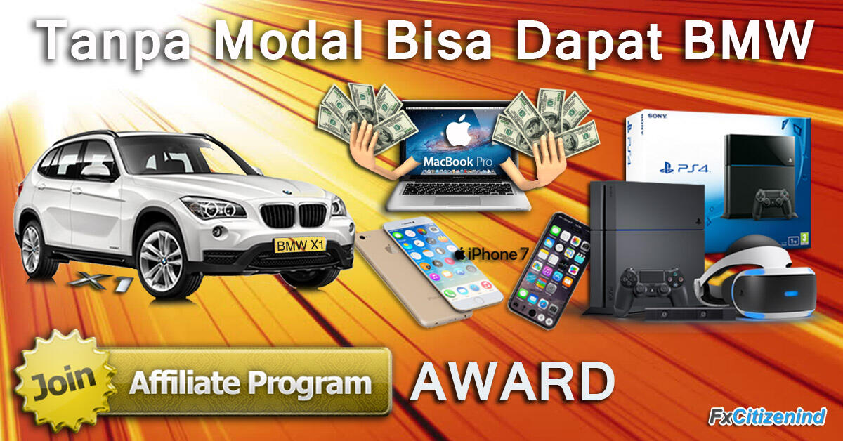 Affiliate Award TANPA MODAL BISA DAPAT BMW & Uang TUNAI.