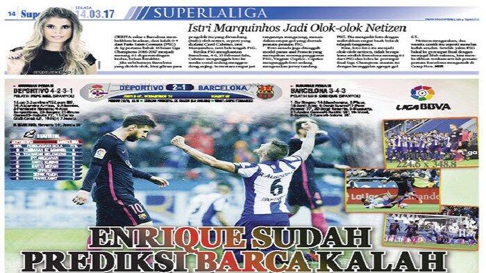 Luis Enrique Sudah Prediksi Barcelona Kalah