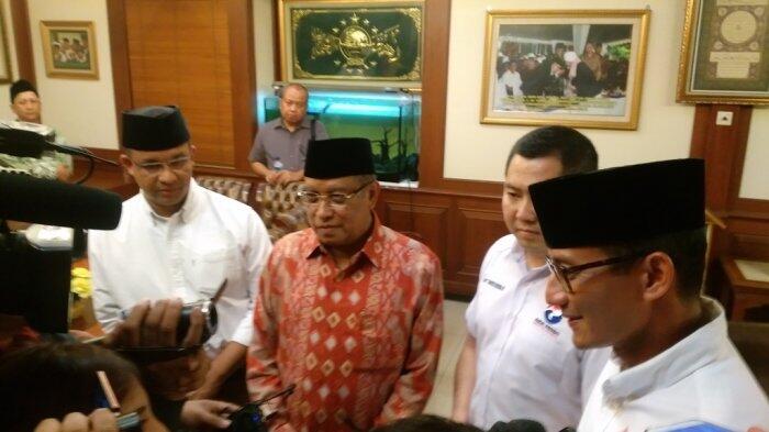 Anies-Sandi Didampingi Hary Tanoe Temui Ketua PBNU