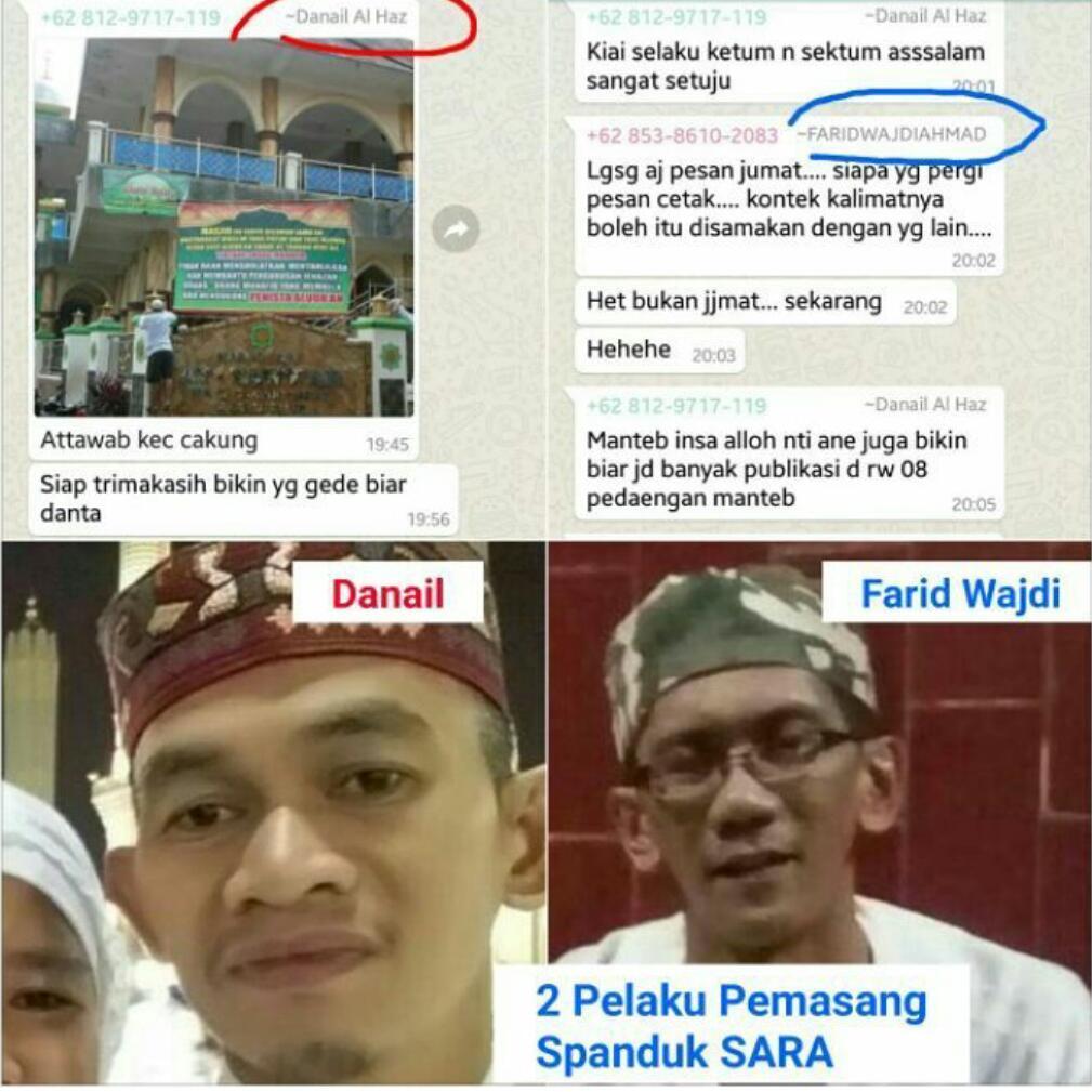(Ada foto pelaku) Polisi dalami dugaan pidana pemasang spanduk tolak shalat jenaxah