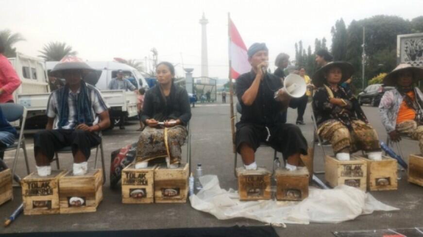 Tolak Pabrik Semen, Ganjar Pertanyakan Tujuan Aksi Petani Rembang