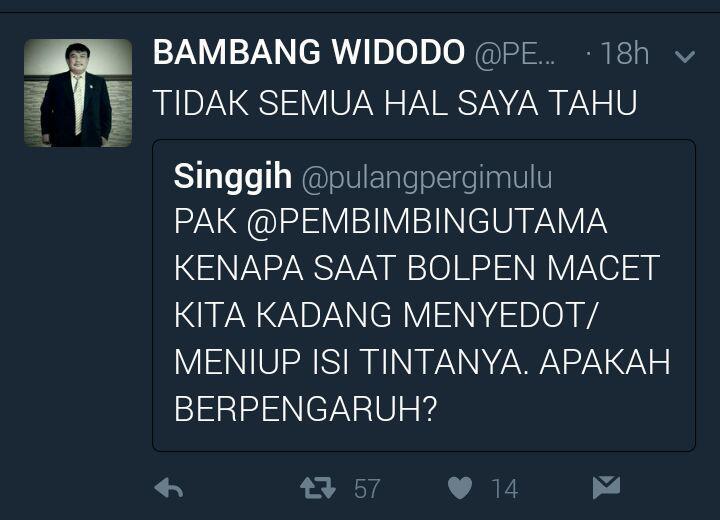 Tweet dosen gokil nanggapin pertanyaan mahasiswanya..#HappyFriday