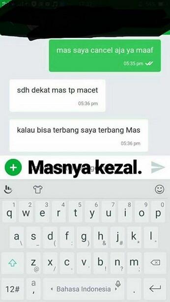 10 Gambar Chat Driver Online Dengan Penumpanganya Ini Dijamin Bikin Agan Ngakak