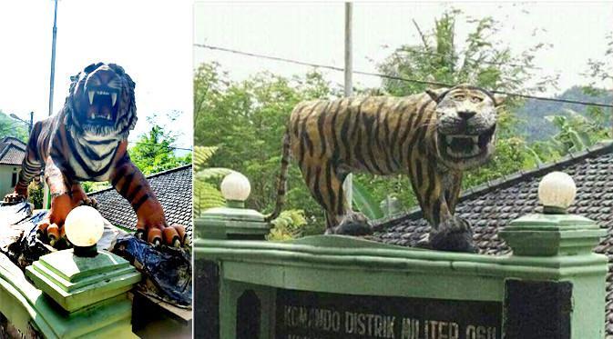 Harimau Garang Gantikan Macan Lucu di Koramil Cisewu Garut