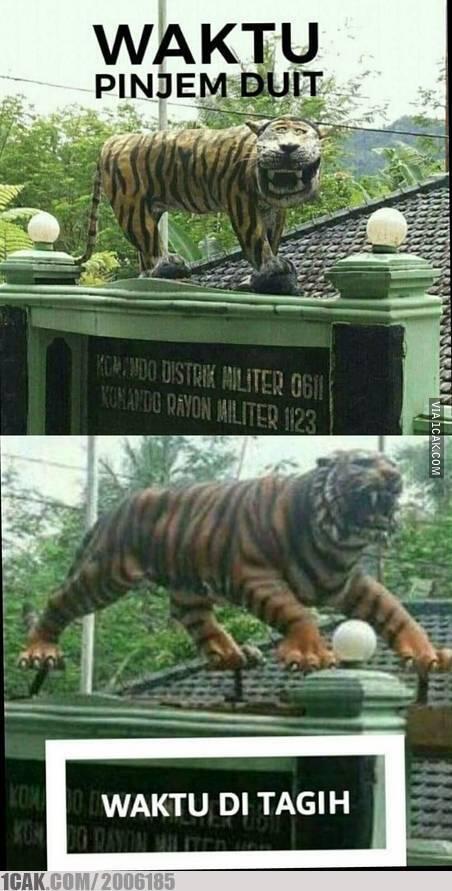 Setelah Jadi Viral, Begini Rupa Patung Macan Cisewu Terbaru