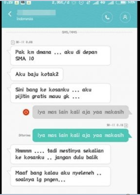 10 Gambar Chat Driver Online Dengan Penumpanganya Ini Dijamin Bikin Agan Ngakak