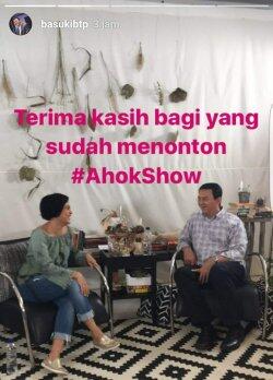 Ahok Show Sapa Netizen Setiap Jumat Malam Lewat Media Sosial