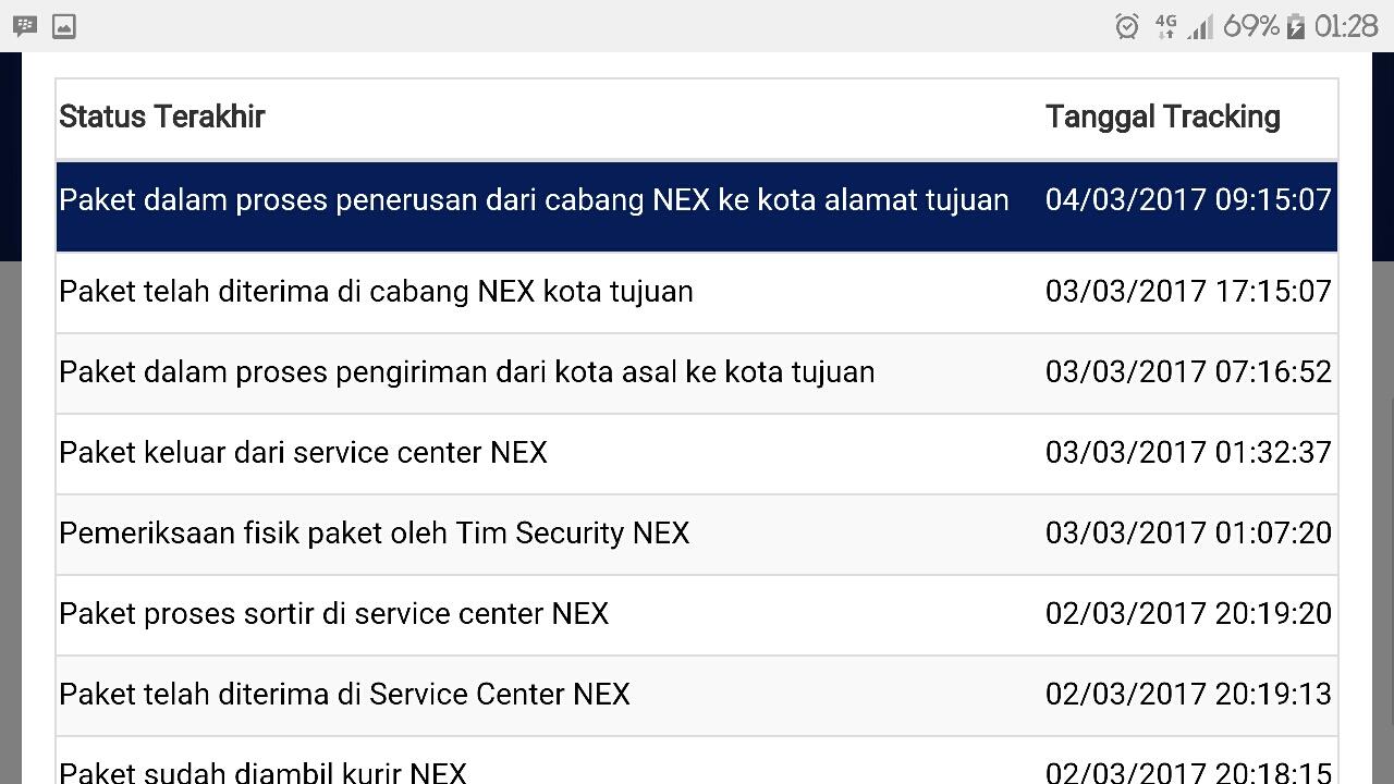 KECEWA DENGAN PELAYANAN NEX LOGISTIC !!! BARANG SDH 15 HARI BLM SAMPAI !!!
