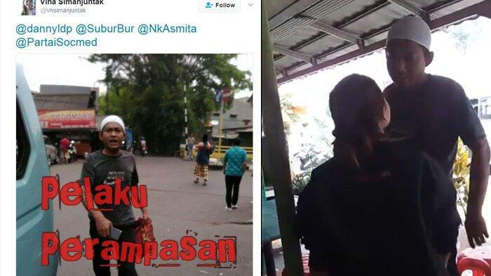 Viral! Lelaki Berpeci Mengaku FPI Merebut Paksa Kaos Fotografer, Lihat yang Dilakukan