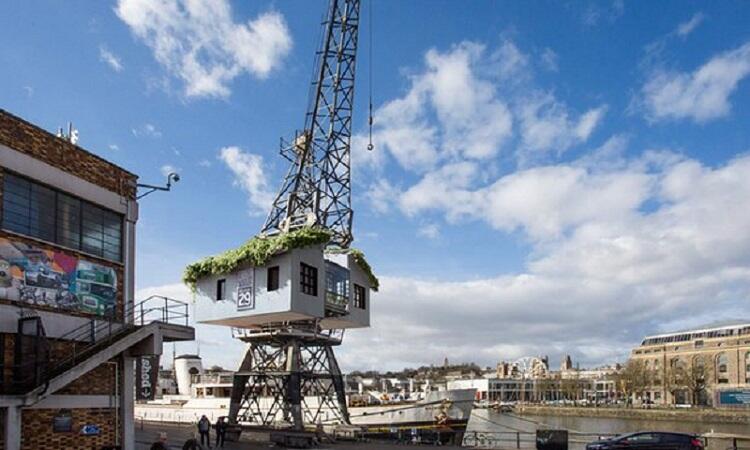 Rumah Pohon Ini Berada di Atas Crane