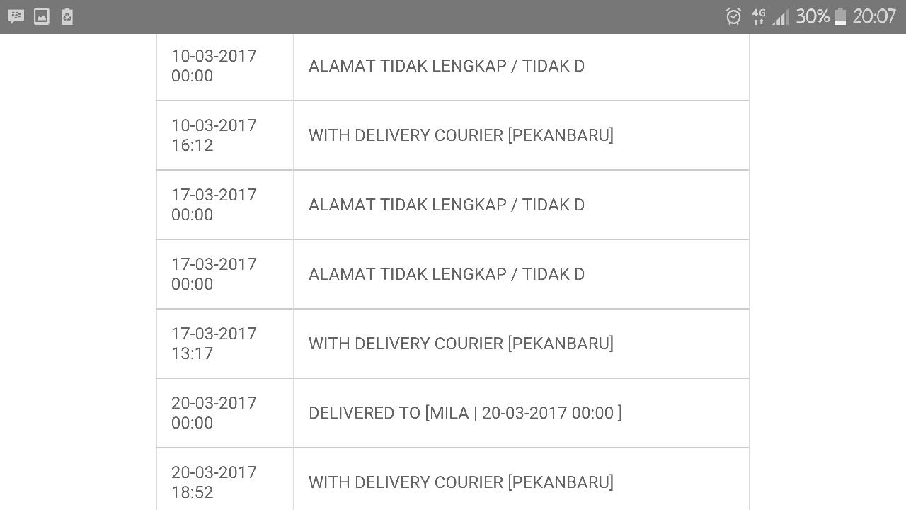 KECEWA DENGAN PELAYANAN NEX LOGISTIC !!! BARANG SDH 15 HARI BLM SAMPAI !!!