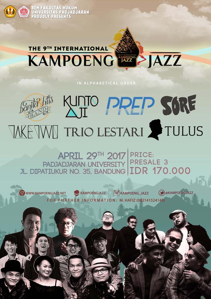 THE 9th INTERNATIONAL KAMPOENG JAZZ | BANDUNG 29 APRIL 2017