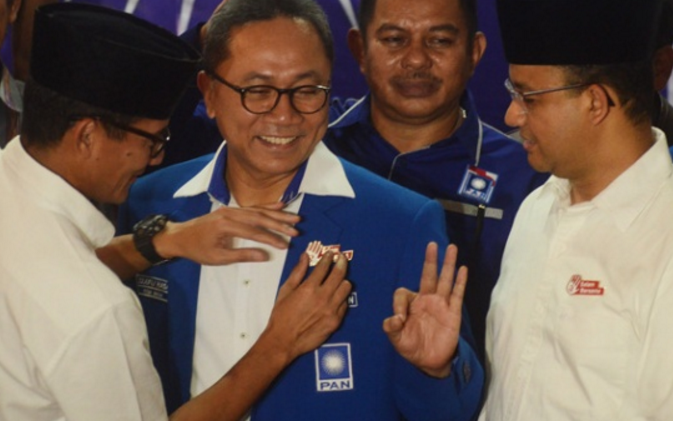 Resmi Dukung Anies-Sandi, PAN Siap Gelontorkan Dana Kampanye