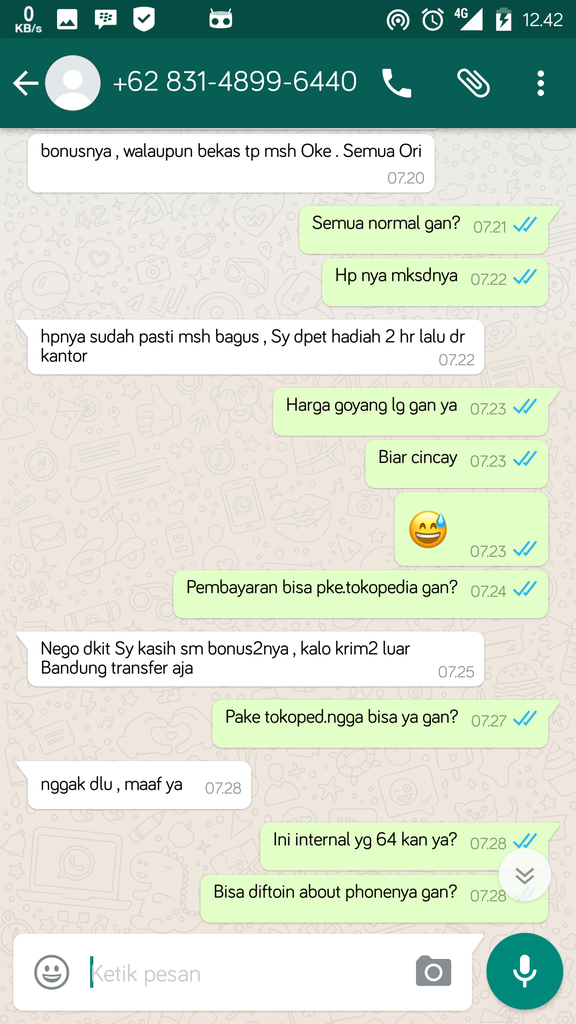 HATI-HATI PENIPU DENGAN ID &quot;hen.w&quot; dari Bandung, ane korbannya
