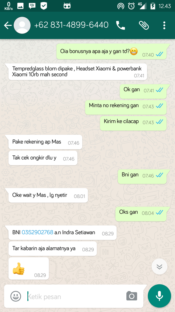 HATI-HATI PENIPU DENGAN ID &quot;hen.w&quot; dari Bandung, ane korbannya