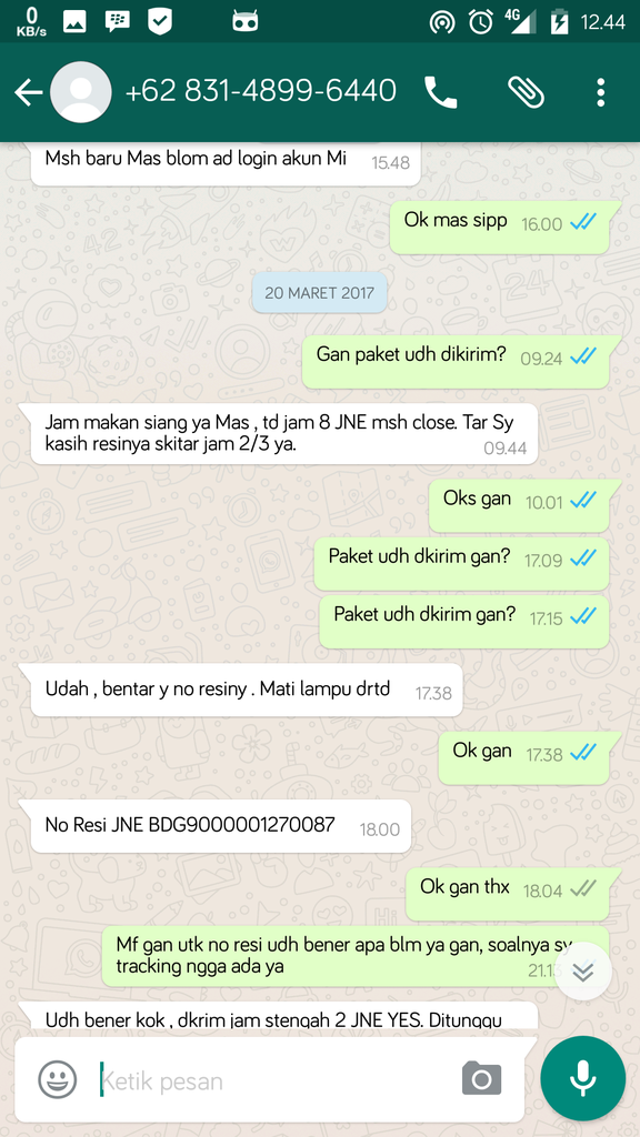 HATI-HATI PENIPU DENGAN ID &quot;hen.w&quot; dari Bandung, ane korbannya