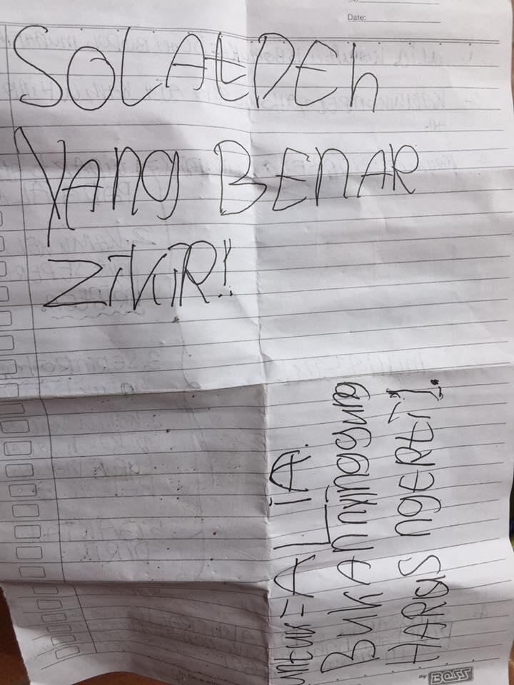 Murid Sekolah Mendapatkan Surat Kaleng Karena Dukung Ahok, Isinya Mengejutkan