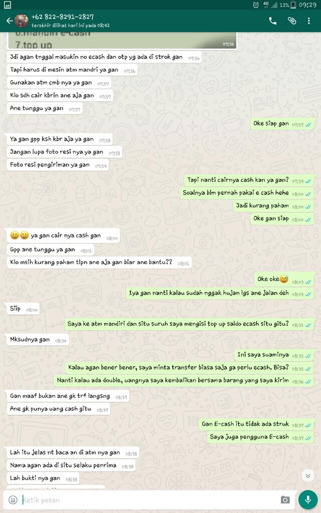 Hampir Ketipu Modus Transfer Via Mandiri E-Cash
