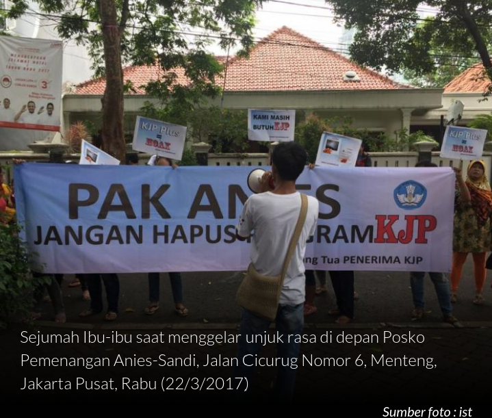 Pendemo Posko Anies-Sandi Mengaku Dibayar Rp 50 Ribu