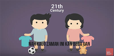 kenapa cewe serba pink dan cowo serba biru?