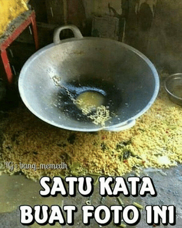 15 Meme 'satu kata' ini penuh makna dan lucunya nggak ketulungan