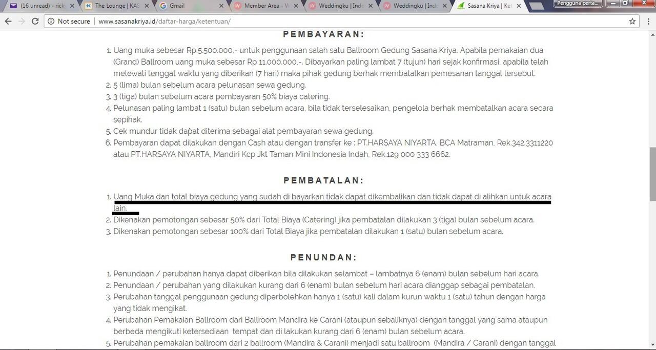 HATI-HATI MEMILIH GEDUNG PERNIKAHAN DI SASANA KRIYA, TMII