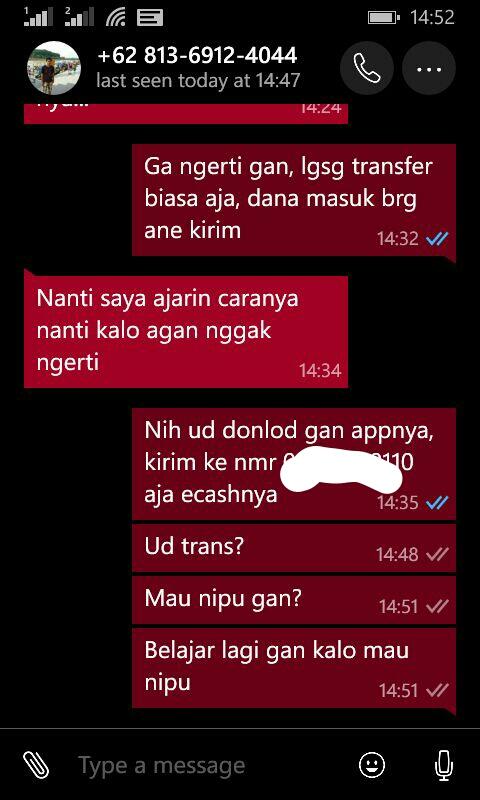 MODUS PENIPUAN MANDIRI E-CASH