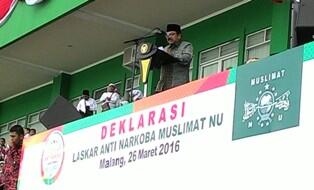 Muslimat NU Mengukuhkan Laskar Antinarkoba