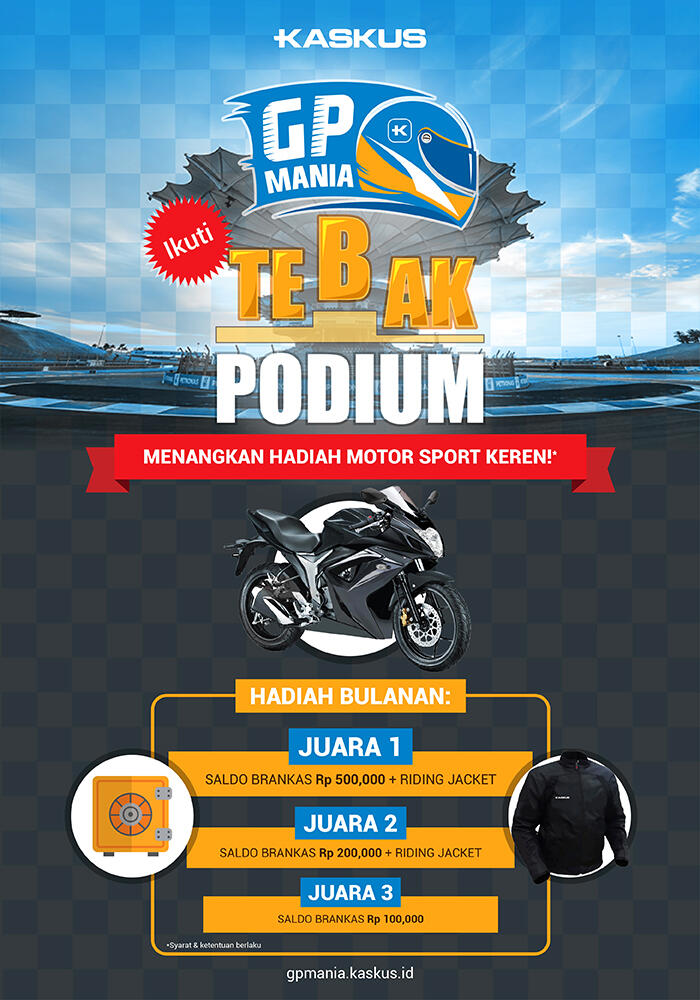 GP Mania! Ikuti Tebak Podium Untuk Menangin Motor Sport Keren!