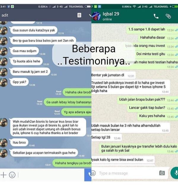 Investasi dalam bisnis Jual Beli Gadget