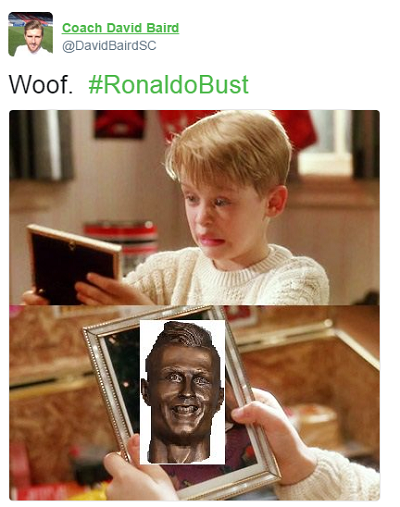Kocak! Ini Kumpulan Reaksi Lucu Netizen Terhadap Patung Ronaldo 